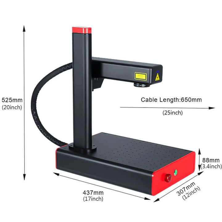 EM-Smart Mopa 60 - 60W JPT-Lasergraviermaschine Laser 3ddruckboss